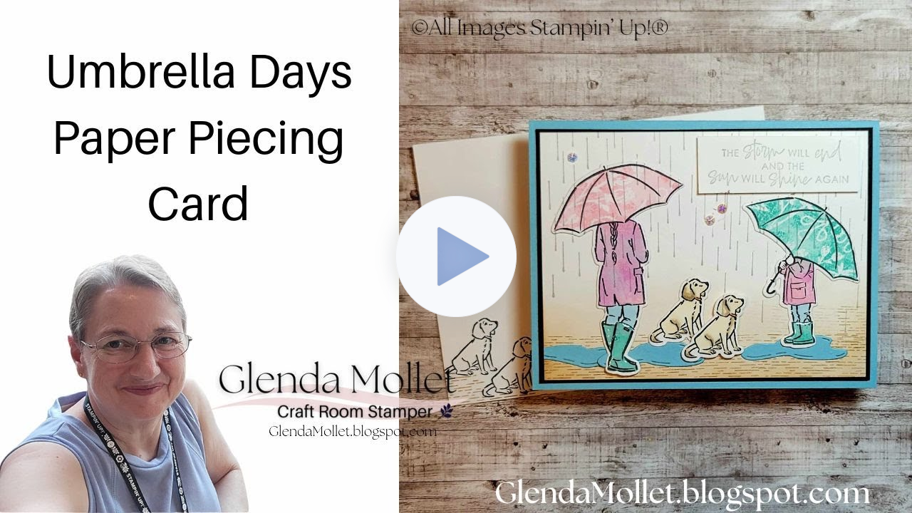 Umbrella Days and some Paper Piecing Technique