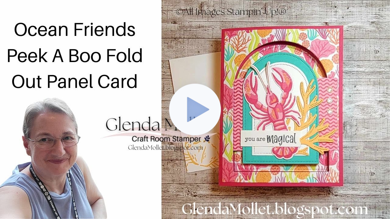 Peek A Boo Fun Fold Card Tutorial | Ocean Friends Stampin' Up! LIVE Stamping