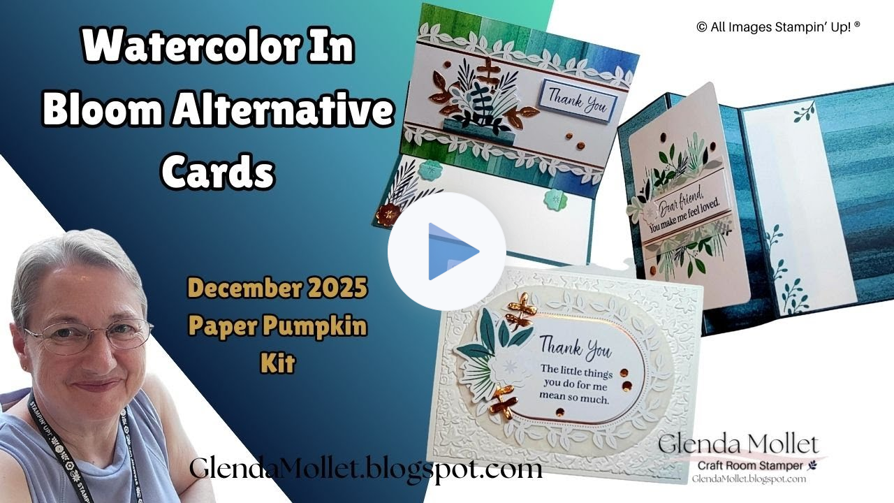 Watercolor In Bloom Paper Pumpkin Alternatives Live