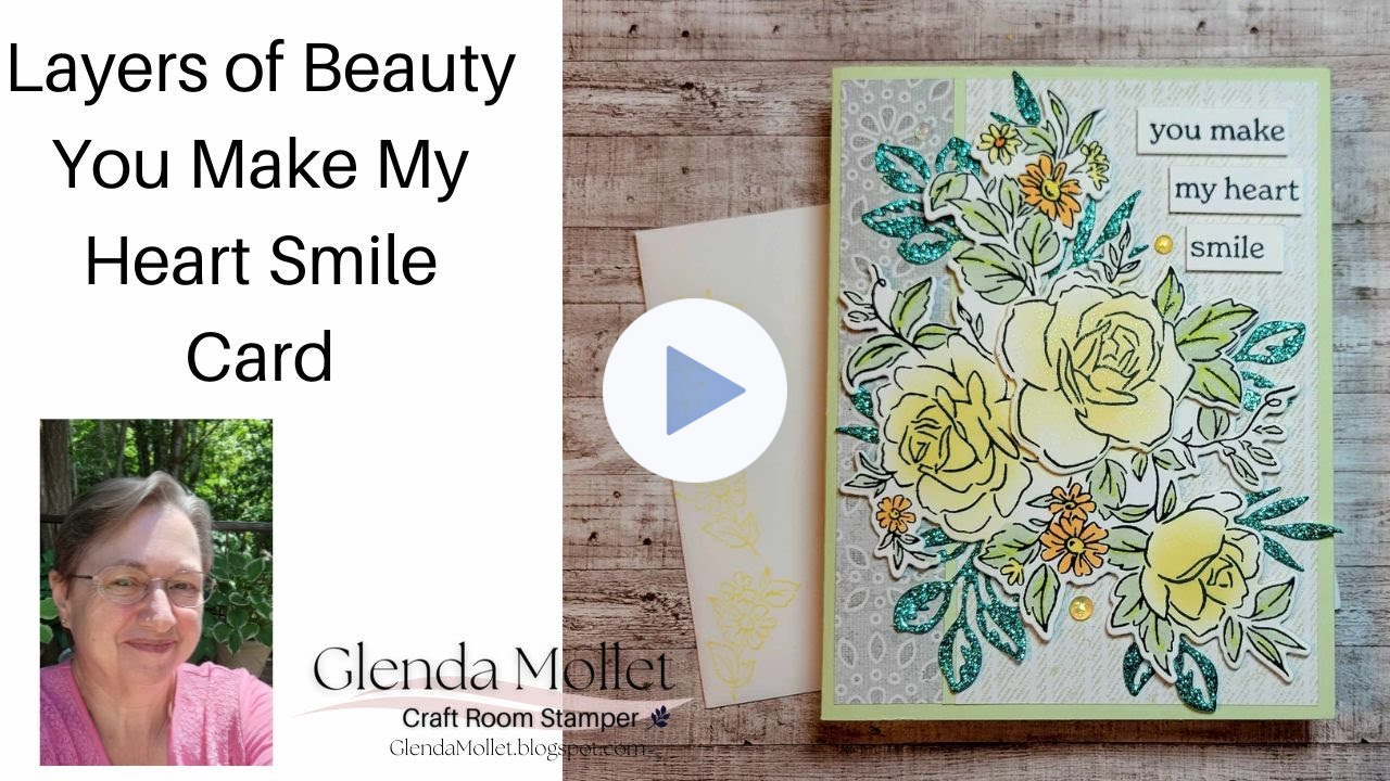 How to re-create a Stippled Roses card using the Layers of Beauty bundle, but not using the masks!