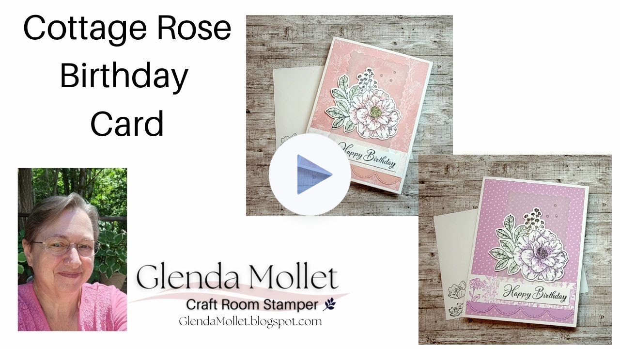 A Great Colouring Technique With Stampin' Blends and The Cottage Rose Bundle.