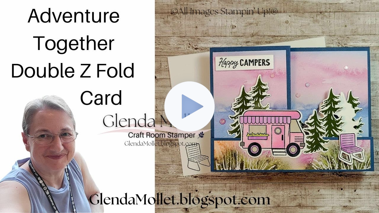 Adventure Together Fun Fold Card | Live Stamping Demonstration