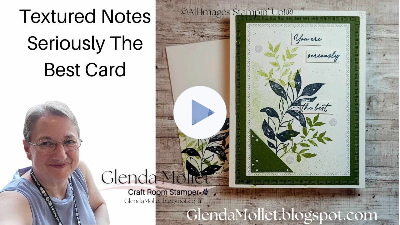 How to Make a Stunning Collage Card with the Textured Notes Bundle - Live Stamping