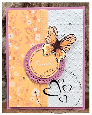 Frames & Flowers Just For You card.