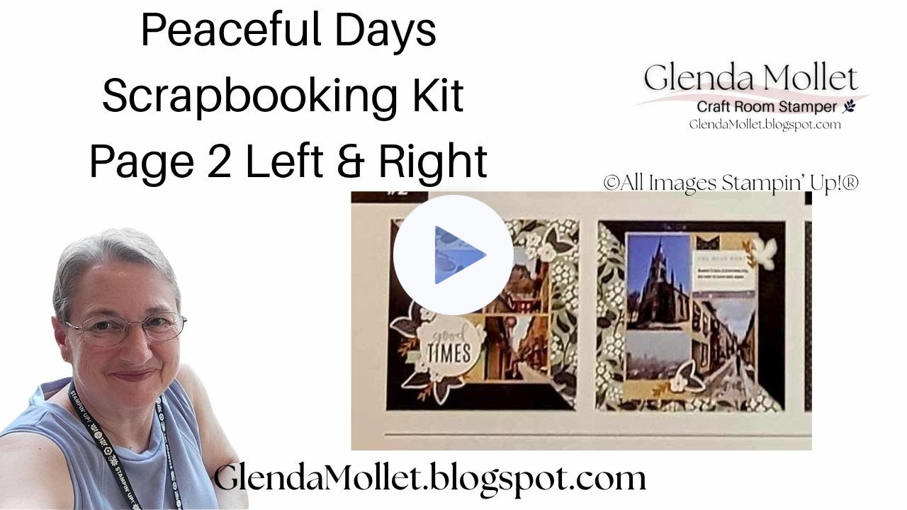 Peaceful Days Scrapbooking | Pages 2 Left & Right, from September Mini Catalogue Kit