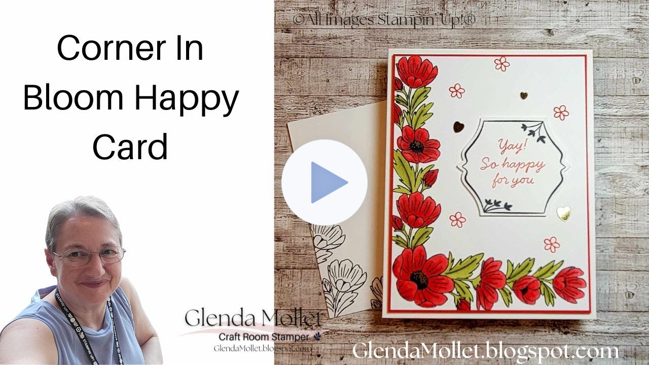 Bringing Flowers to Life: Coloring a Stunning Stamp from the Corner In Bloom Set!