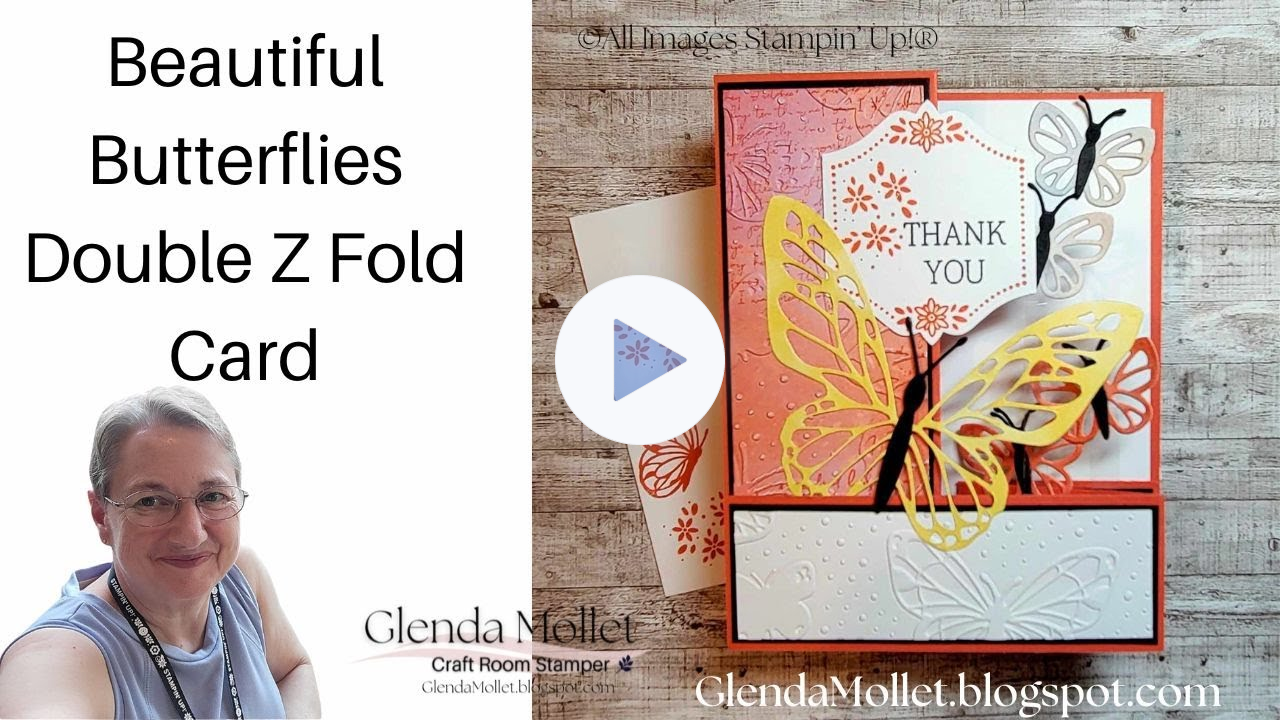 Create a Stunning Double Z Fun Fold Card with Beautiful Butterflies!