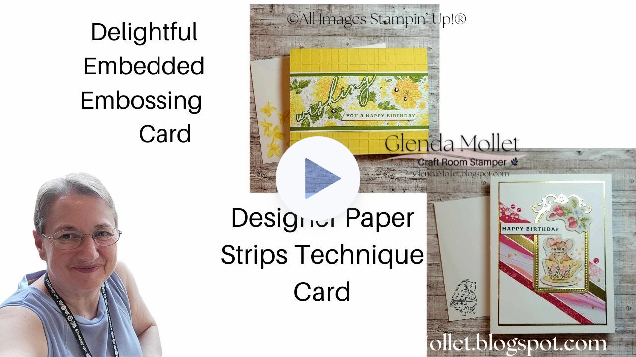 Delightful Wishes designer paper technique and a special extra technique!
