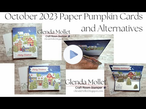 Casing Alternative Cards for the October 2023 Paper Pumpkin Kit - Home For The Holidays!