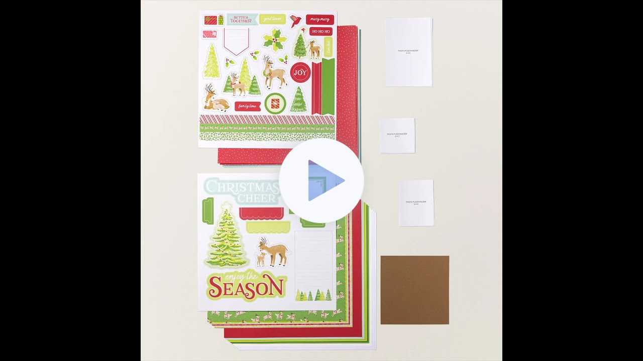 Reindeer Fun Scrapbooking Workshop Kit