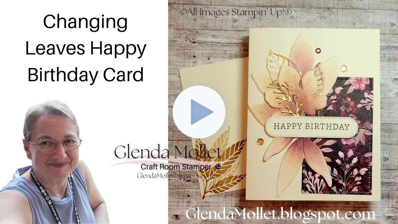 Last Chance to Create with the Changing Leaves Bundle - Live Stamping Demonstration