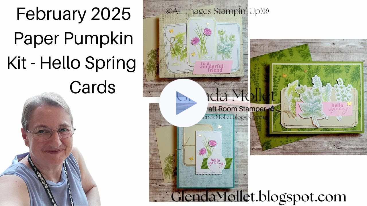 Live Stamping with the February Paper Pumpkin Kit: Hello Spring!