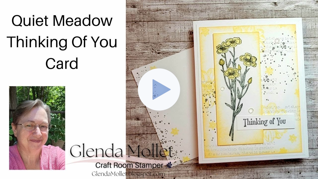 How to create a vintage/grunge style card with the Quiet Meadow stamp set. Just Stamps, Ink & Paper