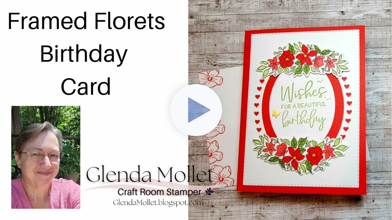 How to create a quick and beautiful card using the Framed Florets bundle and Stitched Rectangle Dies