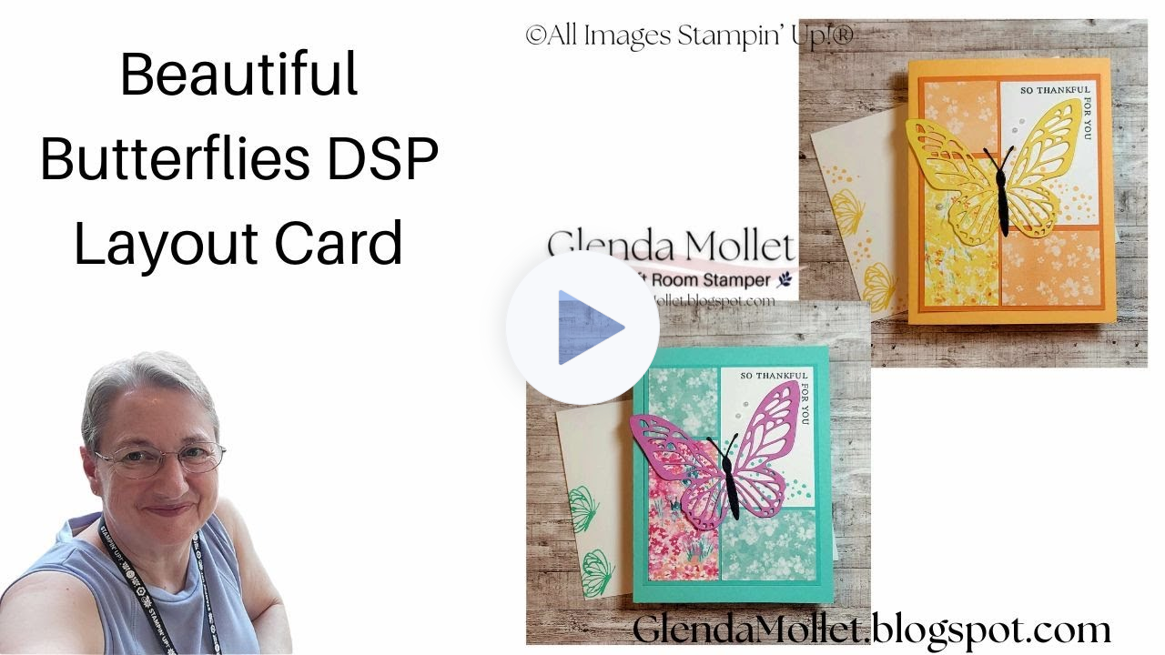 Beautiful Butterflies and Bloom Impressions designer paper