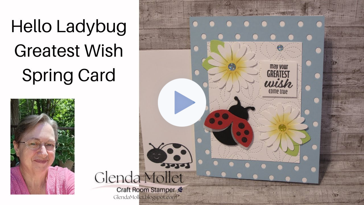 Hello Ladybug Bright And Springy Card