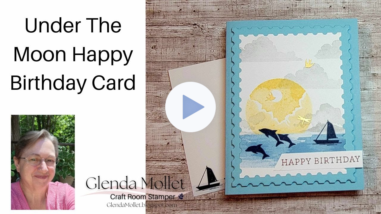 Making a quick and easy scene using the Under The Moon stamp set.