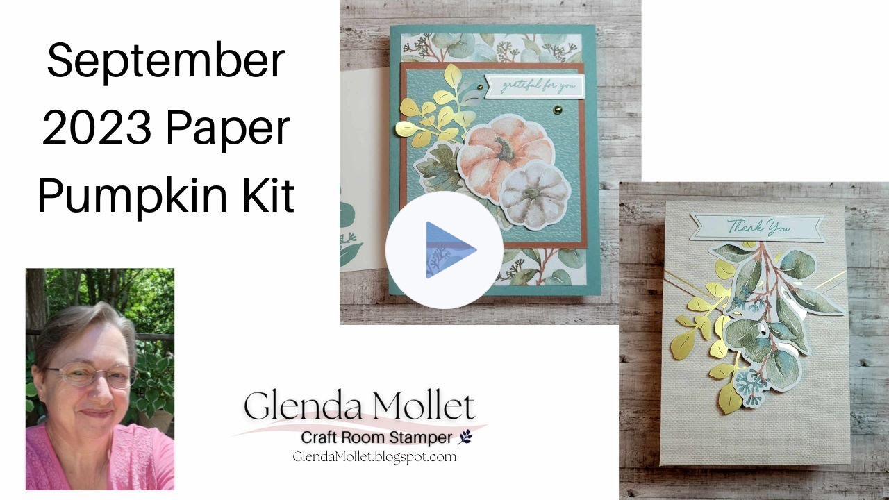 September 2023 Paper Pumpkin Kit - With Love & Gratitude - creating a stunning alternative card!