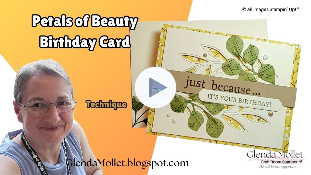 Brushed With Beauty Bundle Birthday Card Tutorial | Elegant Layered Card Design