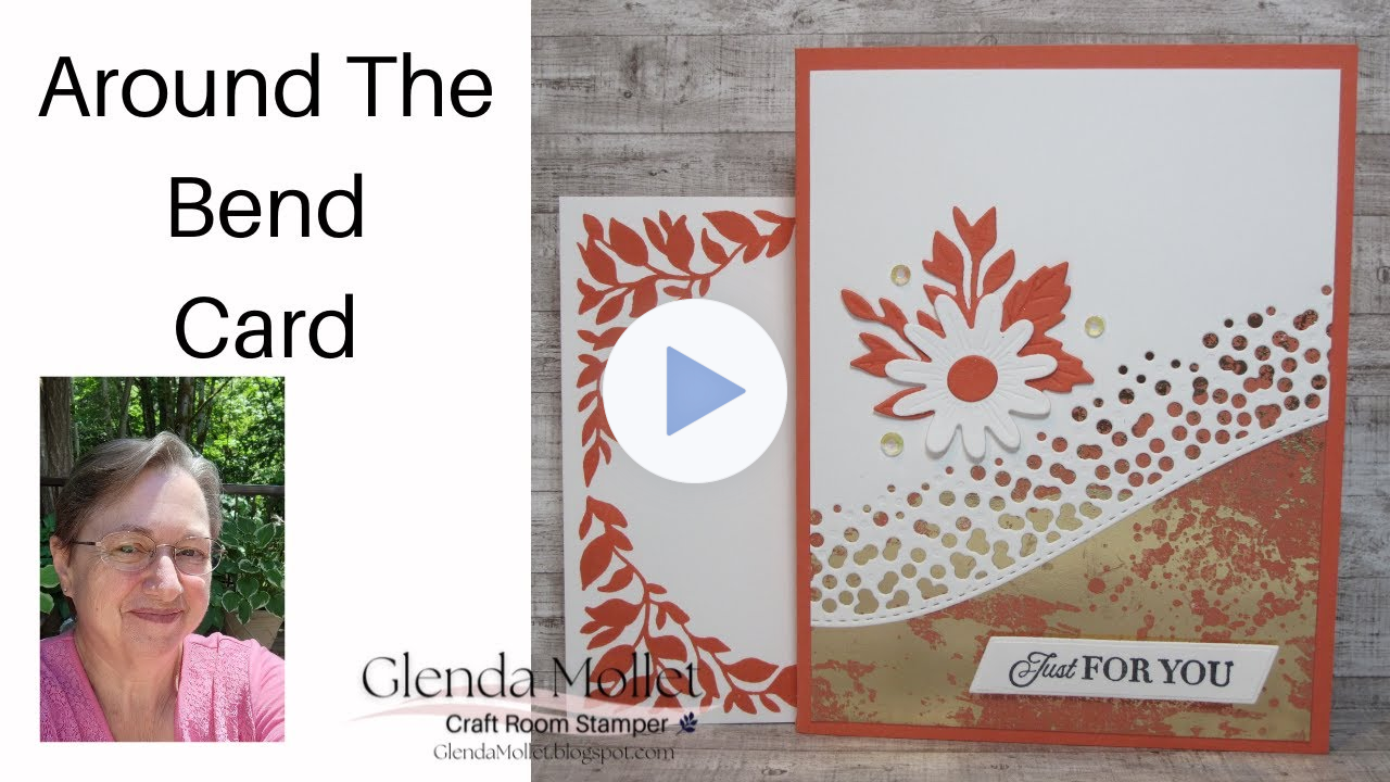 How to create a beautiful card using the Around The Bend Dies & Dry Brushed Metallic Specialty Paper