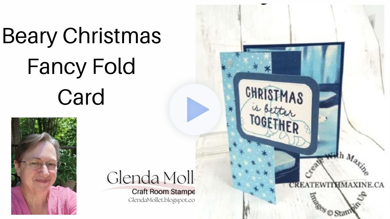 Week #3 - 12 Weeks Of Christmas - Beary Cute Fun Fold Card