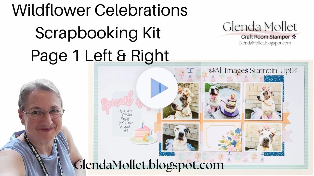 Scrapbook Saturday | Wildflower Birthday Kit | Live Scrapbook Class