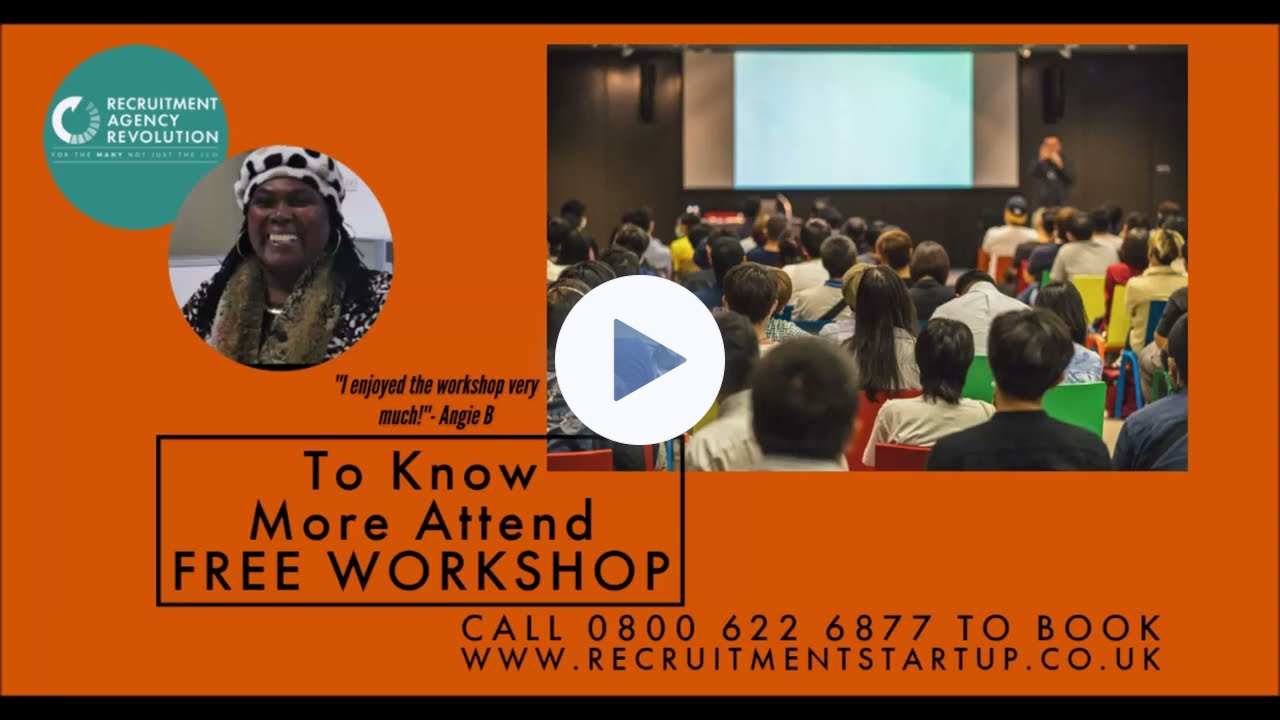 ''I really enjoyed the workshop''- Angie B - Attend Free Recruitment Startup workshop