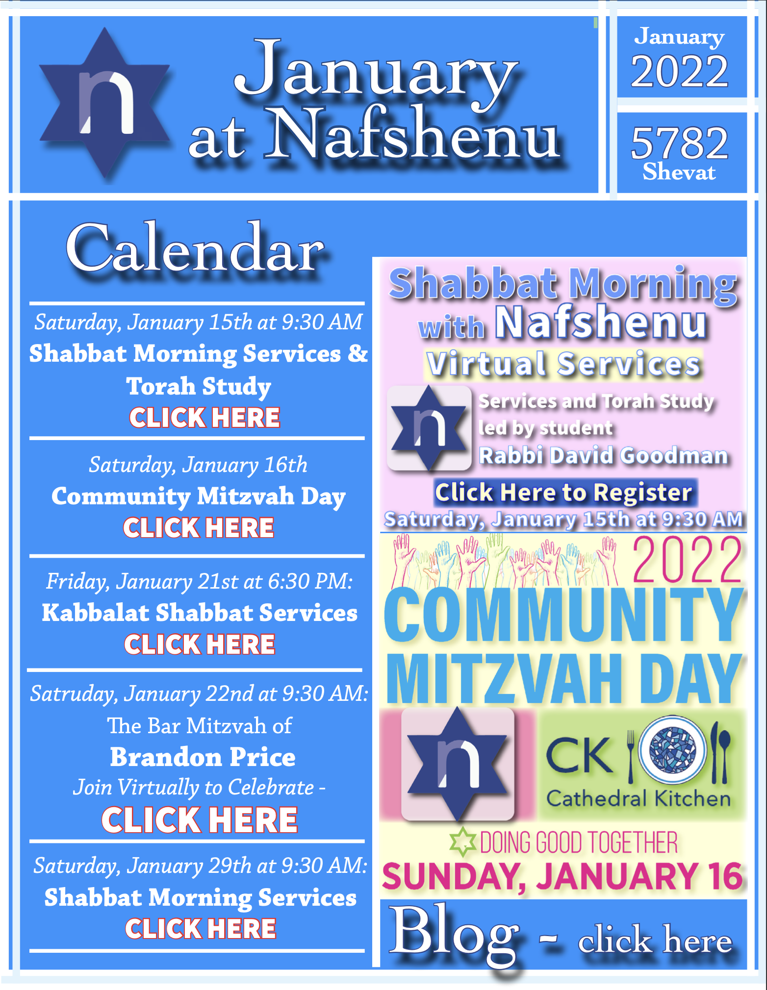 January at Nafshenu - Monthly Bulletin