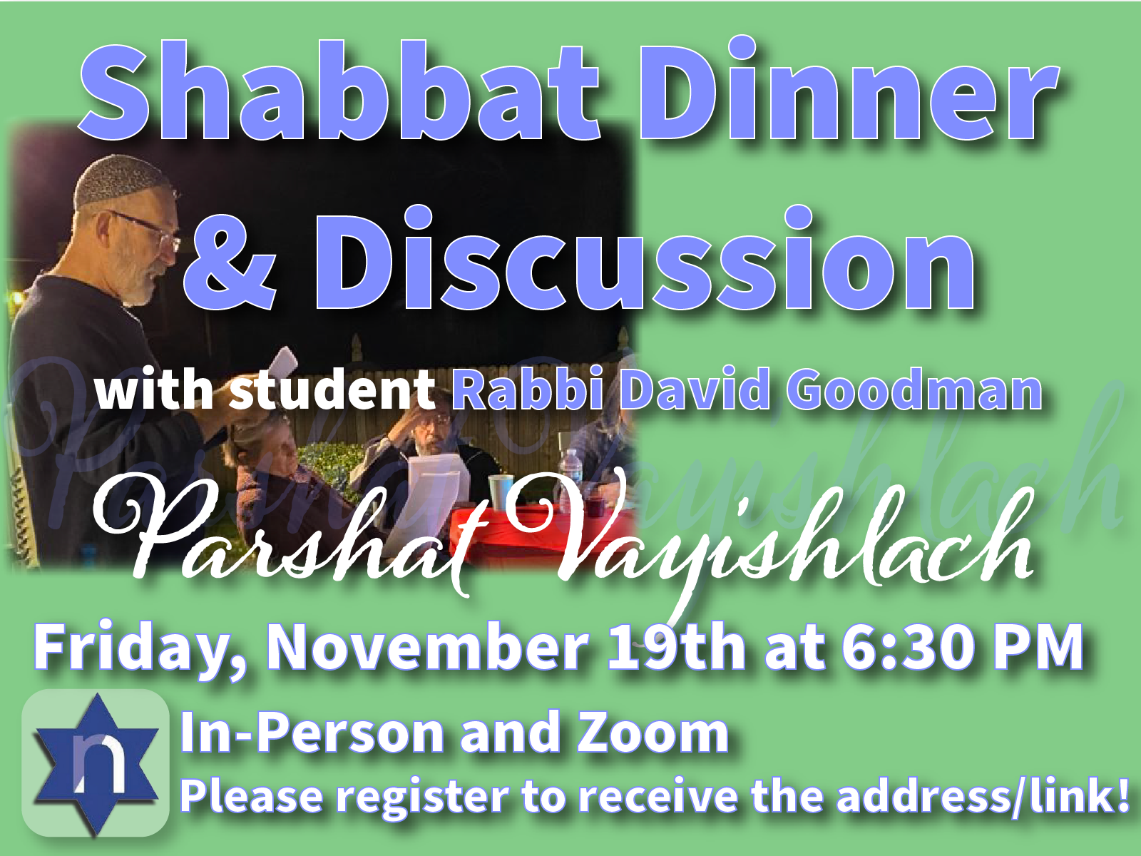 Shabbat Dinner & Discussion