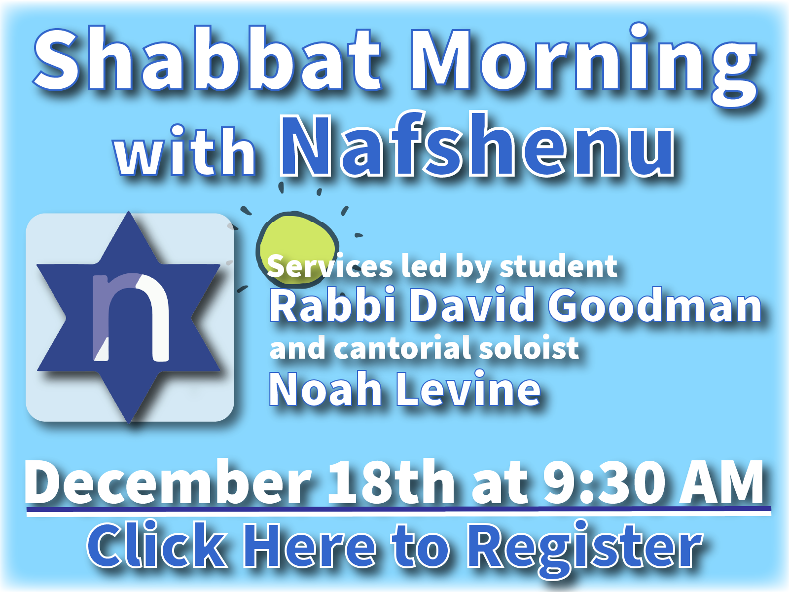 Shabbat Morning Services, December 18th