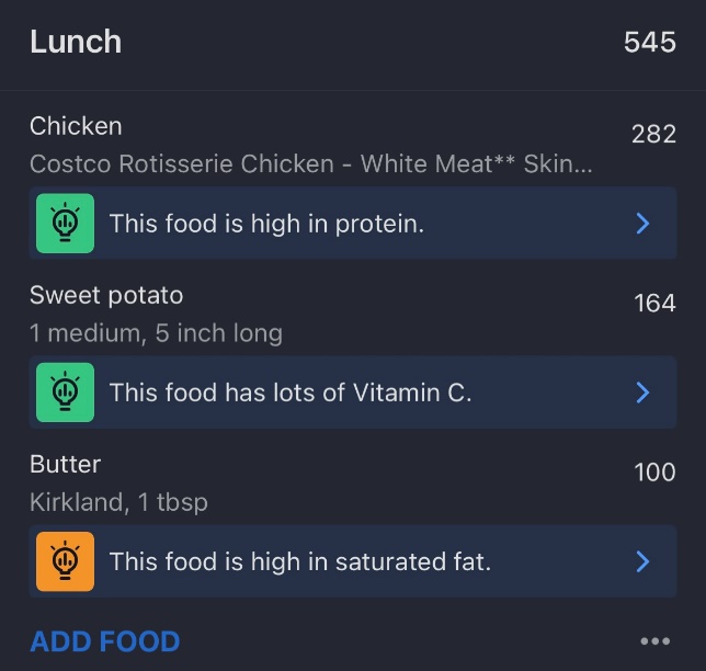 A screenshot of a menu

Description automatically generated