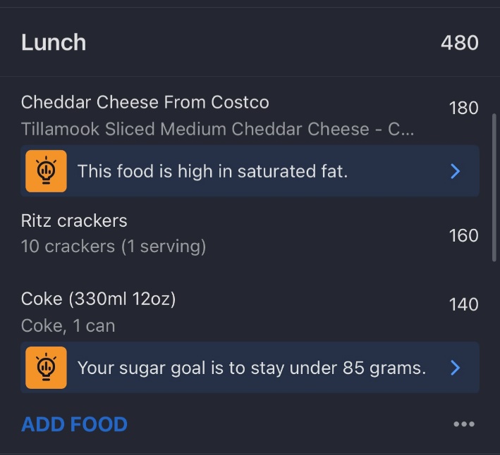 A menu of a food

Description automatically generated