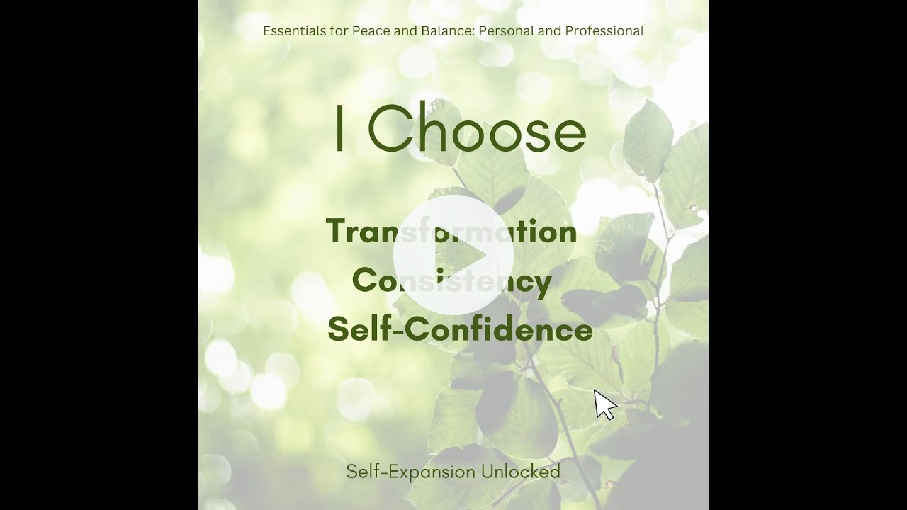 Choose Confidence Peace Gratitude