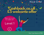cashback welcome offer