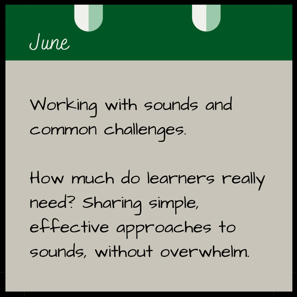 April  Helping learners notice pronunciation.   Developing awareness before correction. Listening skills, noticing tasks, and gentle feedback.