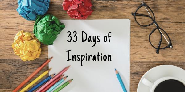 33 days of Inspiration logo