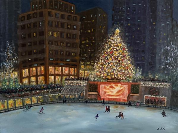  Holiday Memories, NYC Oil Painting