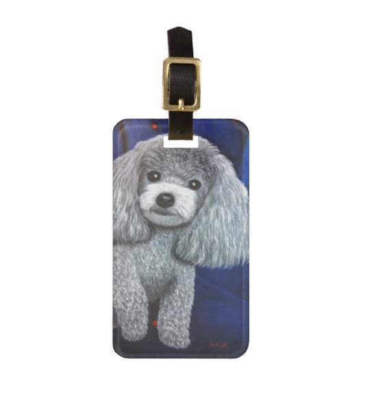 Miniature Poodle Luggage Tag