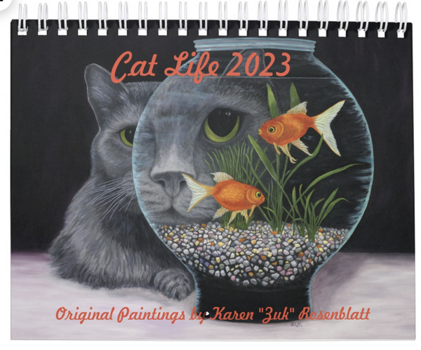 Cat Life 2023 Calendar. "Eye to. Eye" cover image.