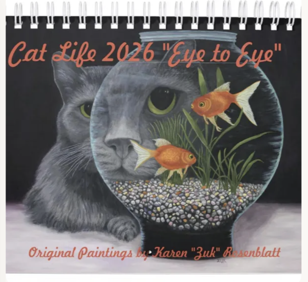 Cat Paintings 2026 Calendar: "Eye to Eye" 