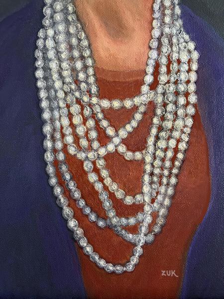 The Pearls She Wore Oil Painting