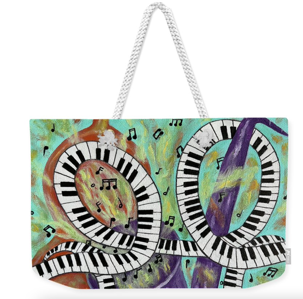 Jazz Trio Weekender Tote Bag