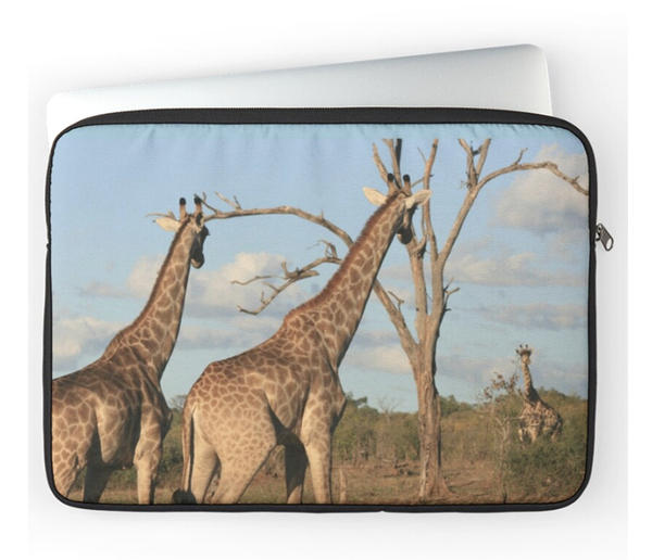 Giraffe Family Laptop Sleeve