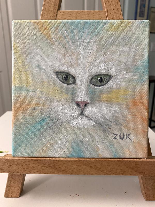 Cat Fantasy Oil Painting