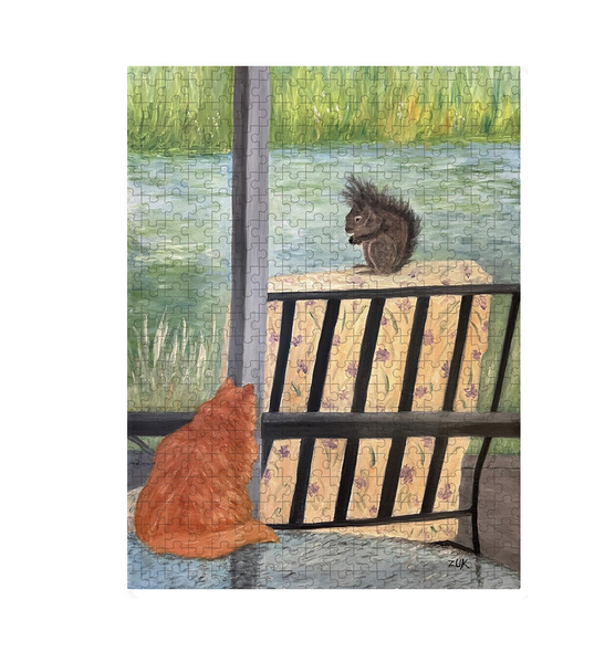Cat and Squirrel - jigsaw puzzle