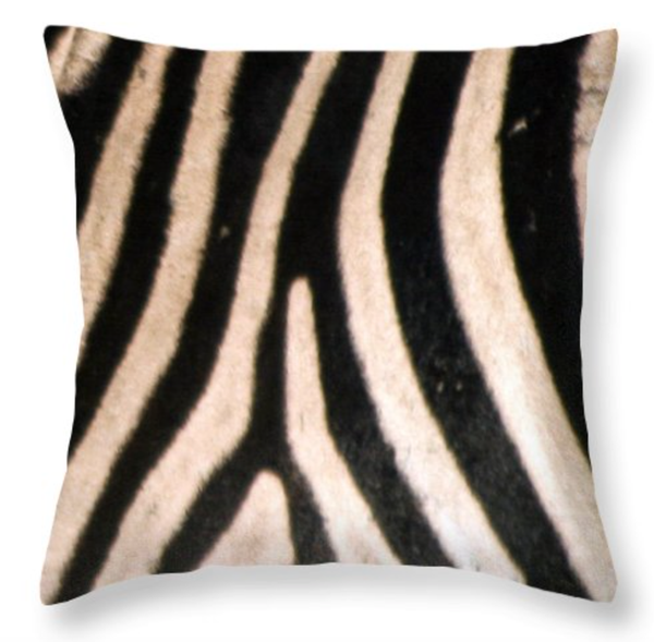 Zebra Print Throw Pillow