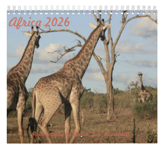 Africa Wildlife 2026 Calendar