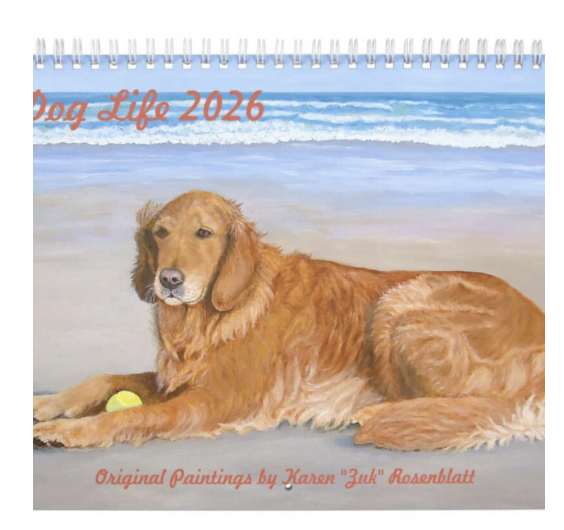 Dog Oil Paintings 2026 Calendar