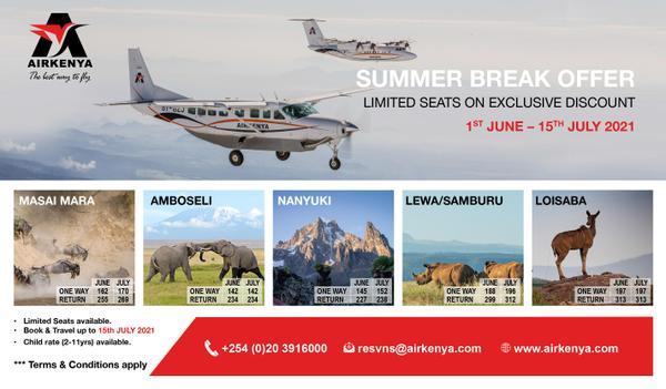 Airkenya promotional fares 2021