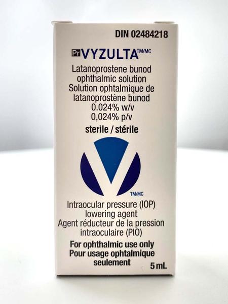 Vyzulta eye drops box